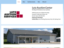 Tablet Screenshot of lutzauctions.com